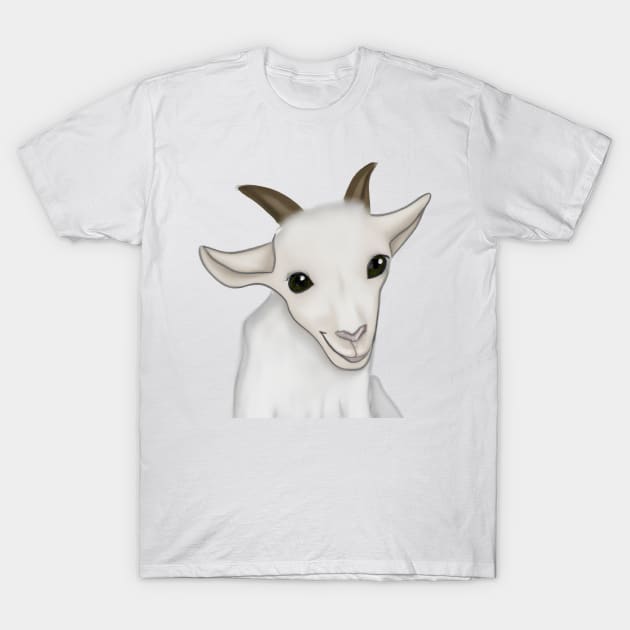 Cute Goat Drawing T-Shirt by Play Zoo